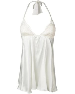 Gilda & Pearl Montparnasse Babydoll Chemise - White