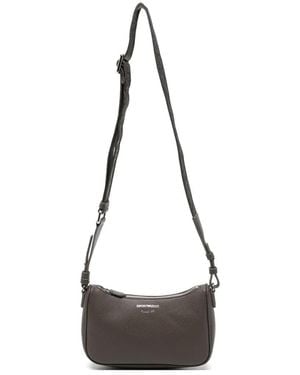 Emporio Armani Bandolera Con Efecto Granulado - Blanco