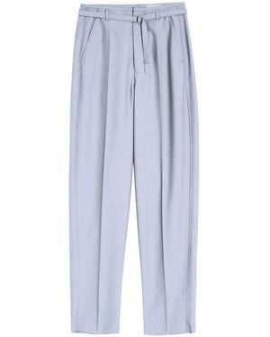 Lemaire Klassische Hose mit Gürtel - Blau