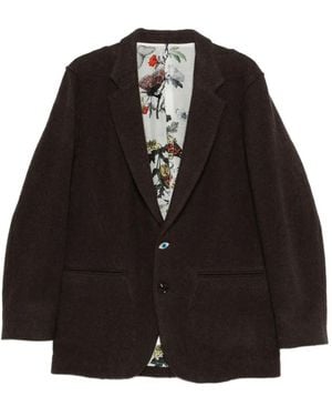 Undercover Button Single-Breasted Blazer - Black