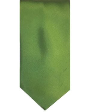 Brioni Solid Silk Tie - Green