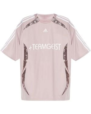 adidas Teamgeist Sequin-Panelled Jersey - Pink