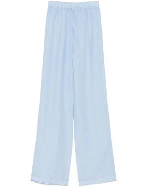 120% Lino Linen Trousers - Blue