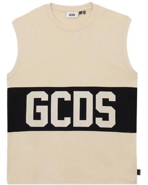 Gcds Logo Sleeveless T-Shirt - Black