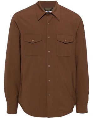 Aspesi Flannel Shirt Jacket - Brown