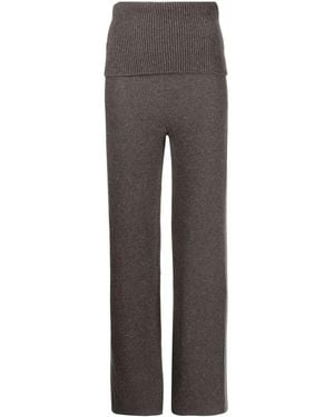 Off-White c/o Virgil Abloh Languid Straight Leg Knitted Pants - Gray