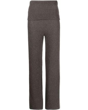 Off-White c/o Virgil Abloh Languid Straight Leg Knitted Pants - Gray