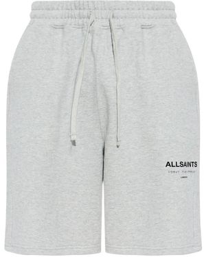 AllSaints Underground Drawstring Shorts - Grey