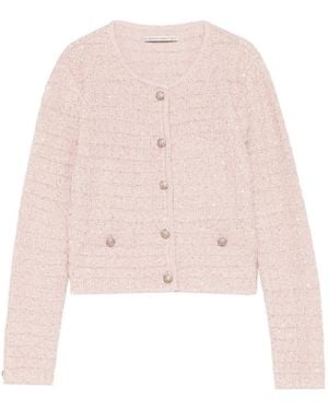 Alessandra Rich Ropa De Punto Con Botones - Rosa