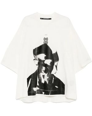 Julius Ana-diptych Jd Portrait Tシャツ - ホワイト