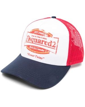 DSquared² Gorra con logo estampado - Rosa