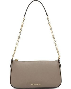 MICHAEL Michael Kors Kleine Schultertasche mit Kettenriemen - Grau