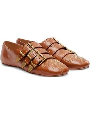 Chloé Susanna Ballerinas Mit Nieten - Braun