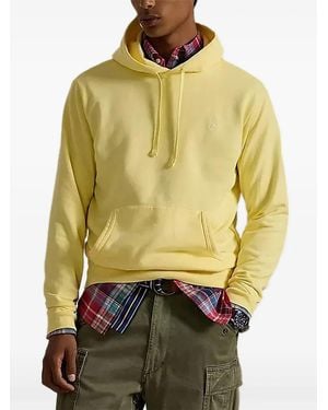 Polo Ralph Lauren Logo-Embroidered Hoodie - Yellow
