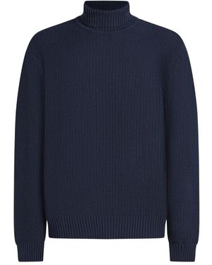 Karl Lagerfeld Maglione A Collo Alto - Blu
