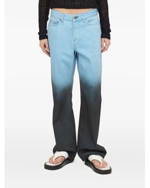 Won Hundred Pantalones con diseño sombreado - Azul