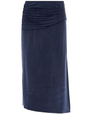 IRO Geraffter Emeraude Midck - Blau
