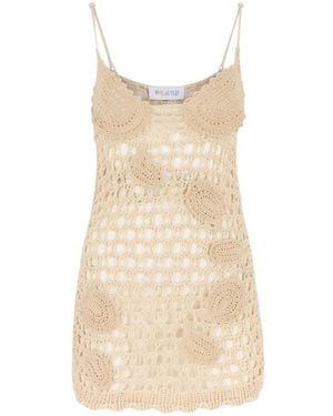 The Attico Natural Mini Dress - White