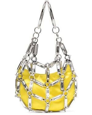 DSquared² Cage Crystal-Embellished Bag - Metallic