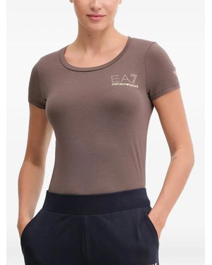 EA7 T-Shirt Verfraaid Met Logo - Grijs