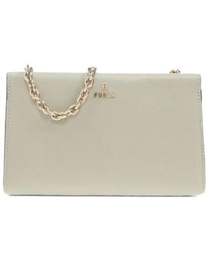 Furla Chain-Strap Leather Bag - White