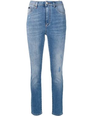 Philipp Plein High-Waisted Skinny Jeans - Blue