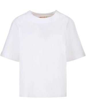 Marni T-Shirt Aus Baumwolle - Weiß