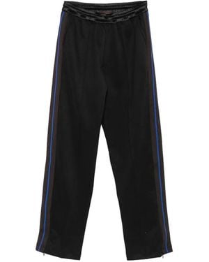 Wales Bonner Pantalones De Chándal Con Rayas Laterales - Negro