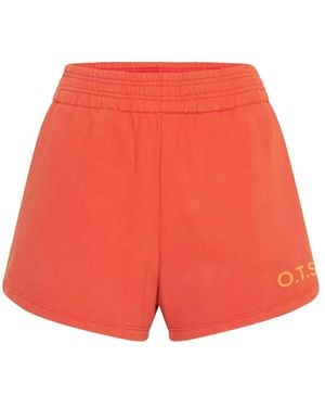 One Teaspoon Hustle Elasticated Logo Shorts - Red