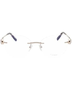 Chopard Cat-Eye Rimless Glasses - White