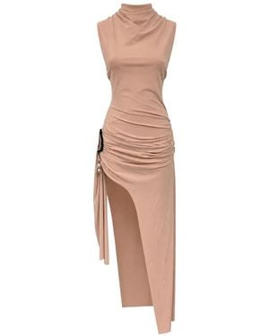Amen Asymmetrical Maxi Dress - White