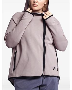 Nike Logo-Detail Hoodie - Pink