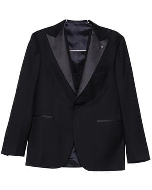 Tagliatore Shawl Collar Single-Breasted Suit (Set Of Three) - Blue