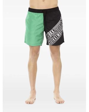 Bikkembergs Bañador Con Logo Estampado - Verde