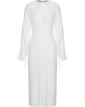 LES FILLES D'EVA プリーツ ロングドレス - ホワイト