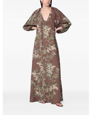 BERNADETTE Vestido largo Georgio - Neutro