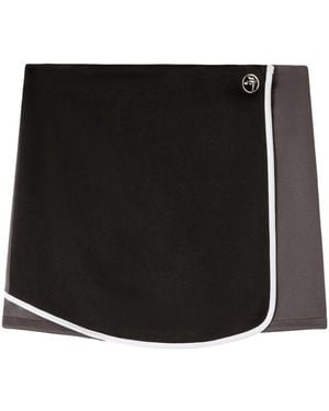 Ambush Layered Pleated Miniskirt - Black