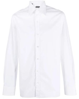 Tom Ford Button-Down Cotton Shirt - White