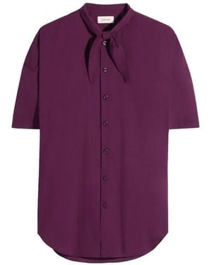 Lemaire ショートスリーブ シャツ - パープル