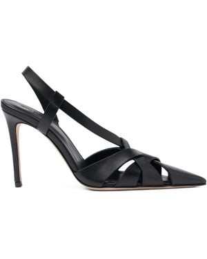 SCAROSSO 85Mm Athena Strappy Court Shoes - Black