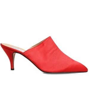Dolce & Gabbana Point-Toe Heeled Mules - Red
