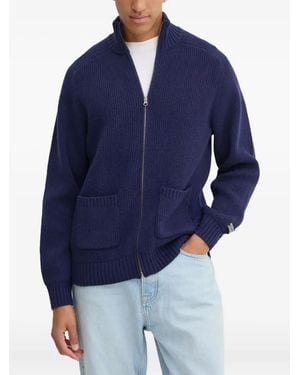 Levi's Zip Patch-Pocket Cardigan - Blue