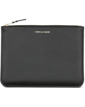 Comme des Garçons Textured Zip Wallet - Black