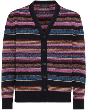 DSquared² Striped Cardigan - Blue