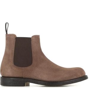 Green George Suede Chelsea Boots - Brown