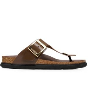 Birkenstock Gizeh Buckle-Fastening Sandals - Brown