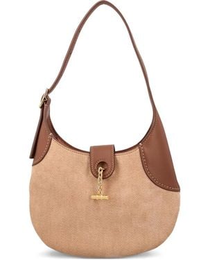 Loro Piana Borsa A Spalla Bobbin Mini Con Rifiniture - Neutro
