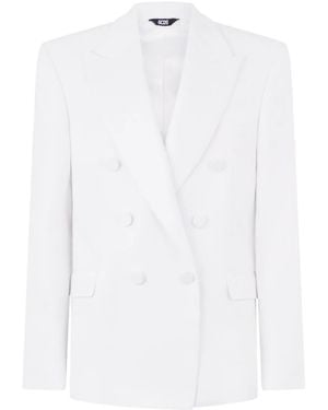 Gcds Enver Satin Blazer - White