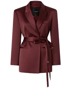 Pinko Rapa Belted Jacket - Red