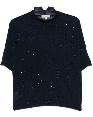 Antonelli Agatea Embellished T-Shirt - Blue